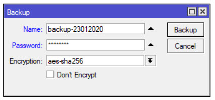 การ Backup และ Restore Config บนอุปกรณ์ Mikrotik 3 SNAG 0215